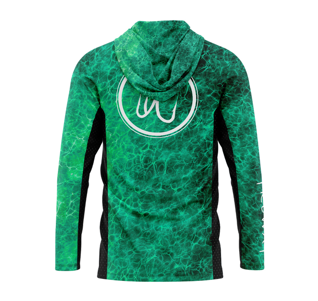 Treway Turquoise Cell-Tek Performance Hooded Long Sleeve