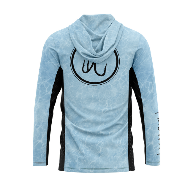 Treway Light Blue Cell-Tek Performance Hooded Long Sleeve + Treway Buff