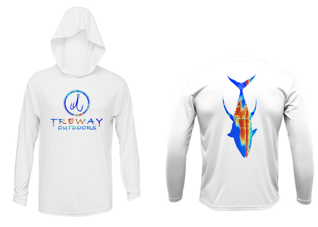Treway Outdoors Yellowfin Tuna Sonar Series Hooded Long Sleeve