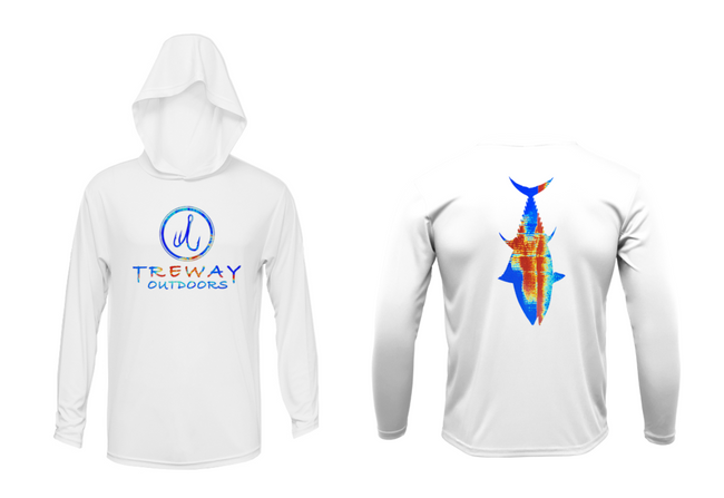 Treway Outdoors Bluefin Tuna Sonar Series Hooded Long Sleeve