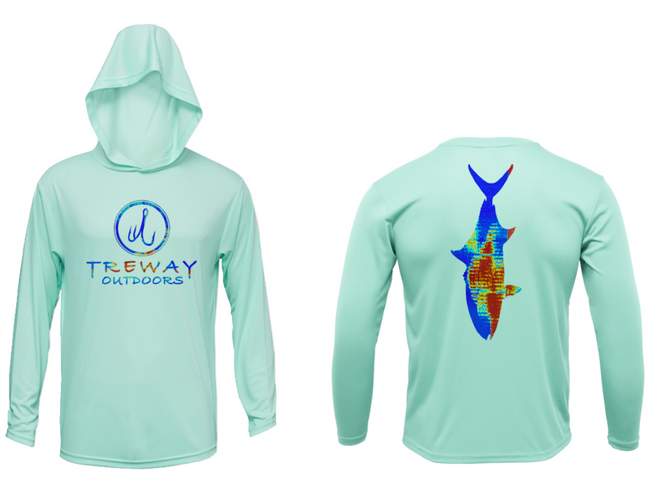 Treway Outdoors Amberjack Sonar Series Hooded Long Sleeve