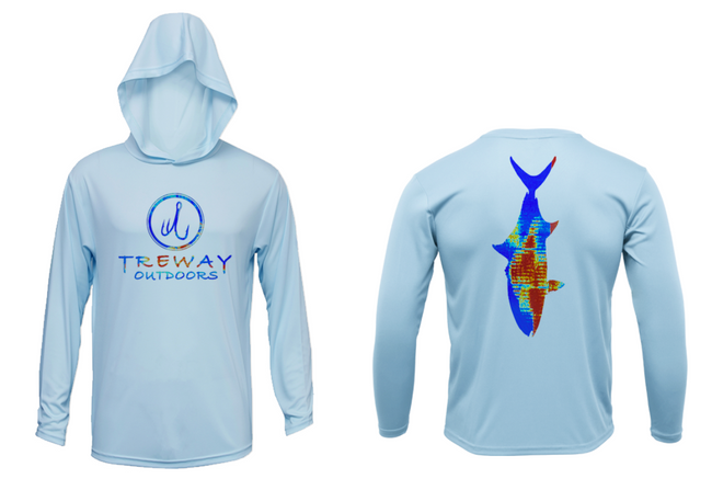 Treway Outdoors Amberjack Sonar Series Hooded Long Sleeve