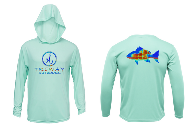 Treway Outdoors Snapper Sonar Series Hooded Long Sleeve
