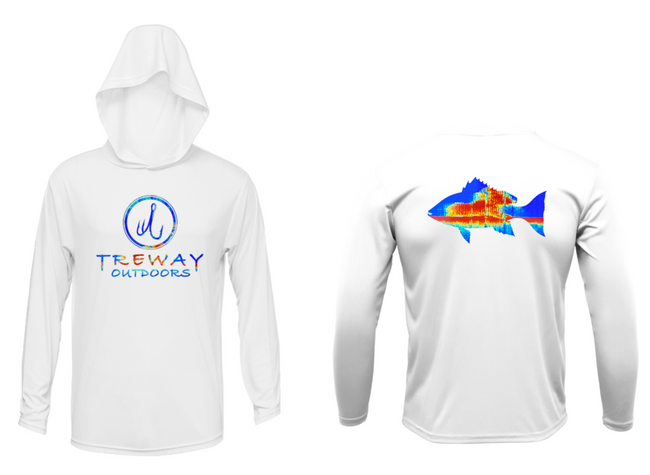 Treway Outdoors Snapper Sonar Series Hooded Long Sleeve
