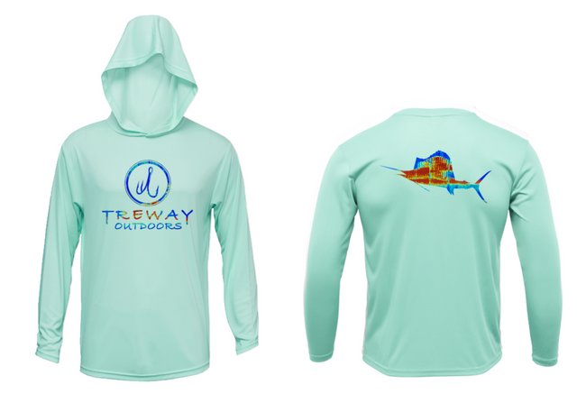 Treway Outdoors Sailfish Sonar Series Hooded Long Sleeve