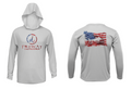 Treway Outdoors Flag Marlin Hooded Long Sleeve