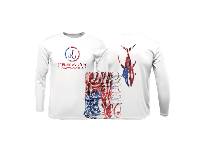 Yellowfin Tuna America Series Long Sleeve Bundle