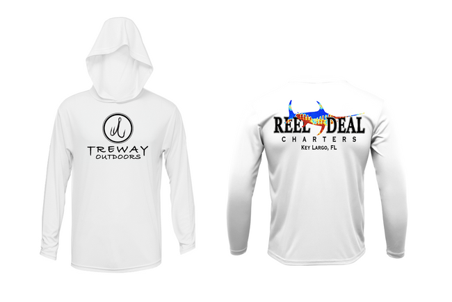 Treway Outdoors X Reel Deal Charters Hooded Long Sleeve