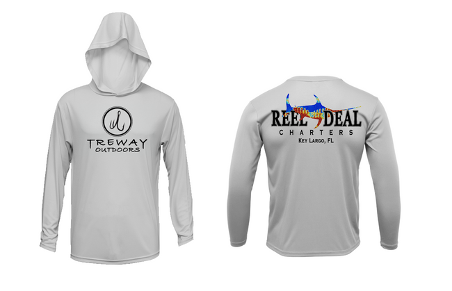 Treway Outdoors X Reel Deal Charters Hooded Long Sleeve