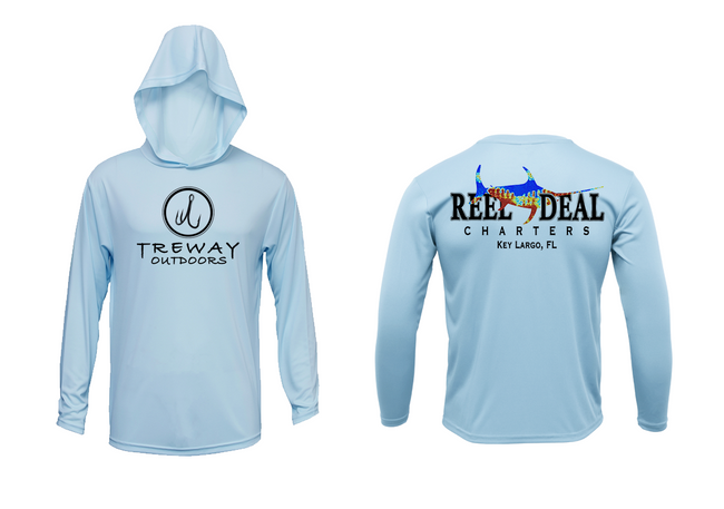 Treway Outdoors X Reel Deal Charters Hooded Long Sleeve