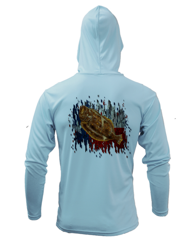 Treway Outdoors Texas Flounder Hooded Long Sleeve