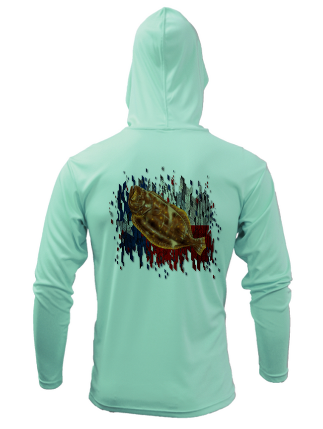 Treway Outdoors Texas Flounder Hooded Long Sleeve