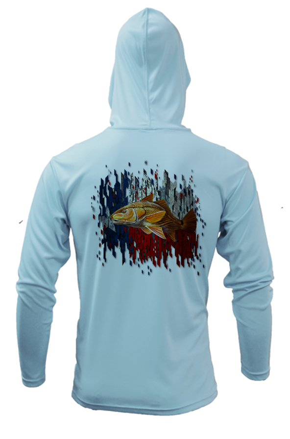 Treway Outdoors Texas Redfish Hooded Long Sleeve