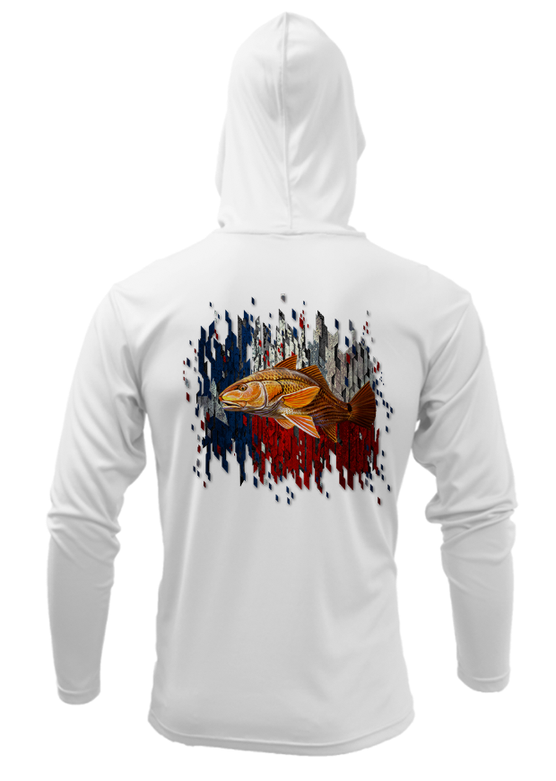 Treway Outdoors Texas Redfish Hooded Long Sleeve