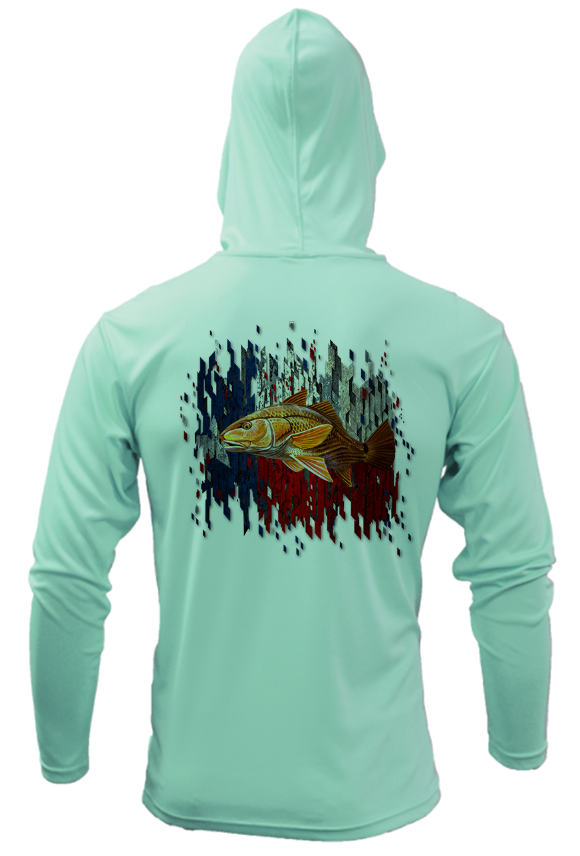 Treway Outdoors Texas Redfish Hooded Long Sleeve