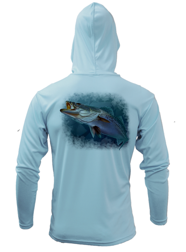 Treway Outdoors Speckled Trout Splash Hooded Long Sleeve