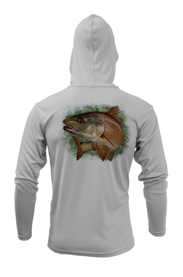 Treway Outdoors Redfish Splash Hooded Long Sleeve