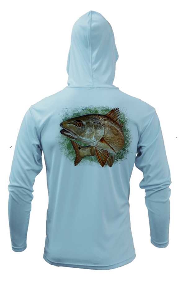 Treway Outdoors Redfish Splash Hooded Long Sleeve