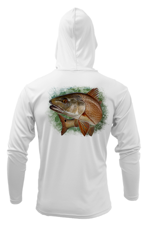 Treway Outdoors Redfish Splash Hooded Long Sleeve