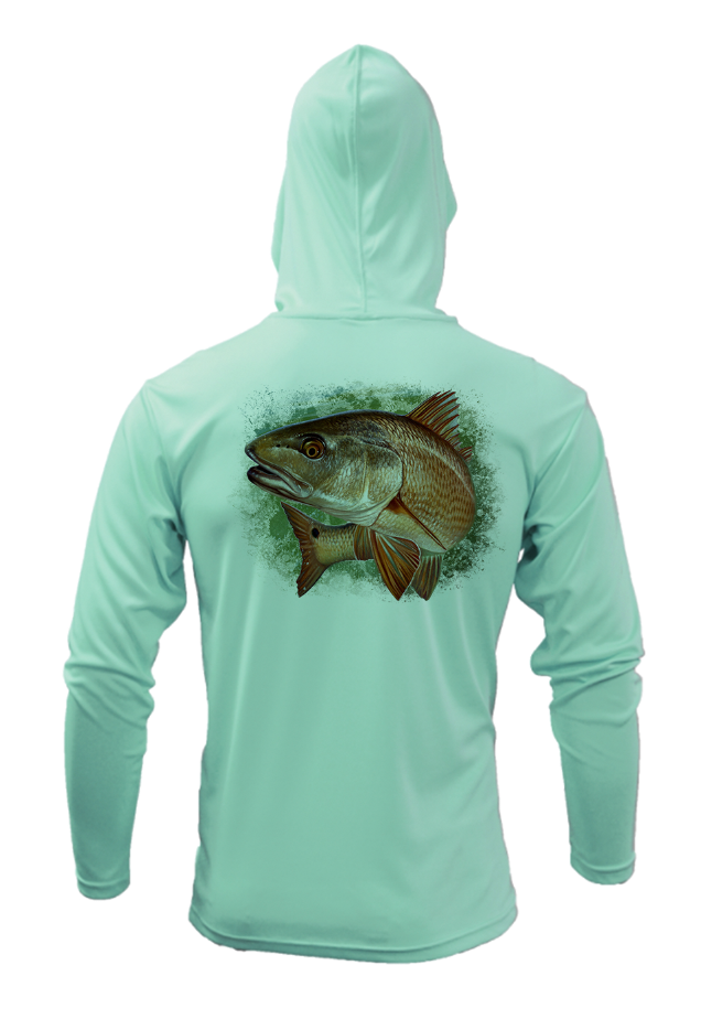 Treway Outdoors Redfish Splash Hooded Long Sleeve