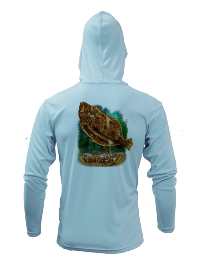 Treway Outdoors Flounder Hooded Long Sleeve