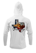 Treway Outdoors Redfish Texas Outline Performance Hooded Long Sleeve
