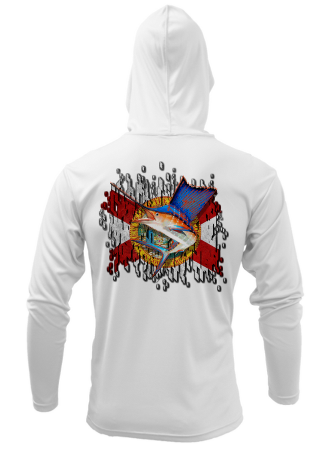 Treway Outdoors Florida Jumping Sailfish Hooded Long Sleeve