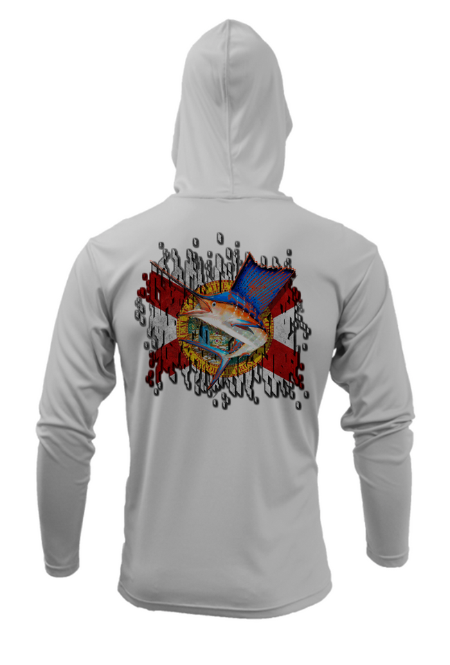 Treway Outdoors Florida Jumping Sailfish Hooded Long Sleeve