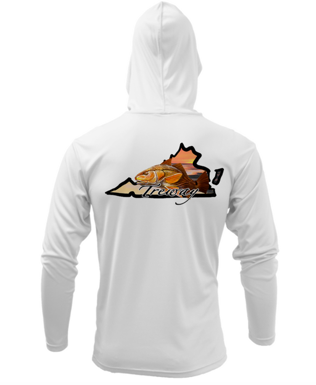 Treway Outdoors Redfish Virginia Performance Hooded Long Sleeve