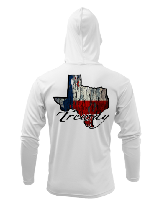 Treway Outdoors Texas Outline Performance Hooded Long Sleeve