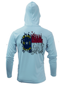 Treway Outdoors NC Flag Performance Hooded Long Sleeve