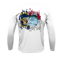 Treway Outdoors Trout NC Flag Performance Long Sleeve