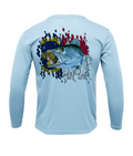 Treway Outdoors Trout NC Flag Performance Long Sleeve