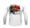 Treway Outdoors Flounder NC Flag Performance Long Sleeve