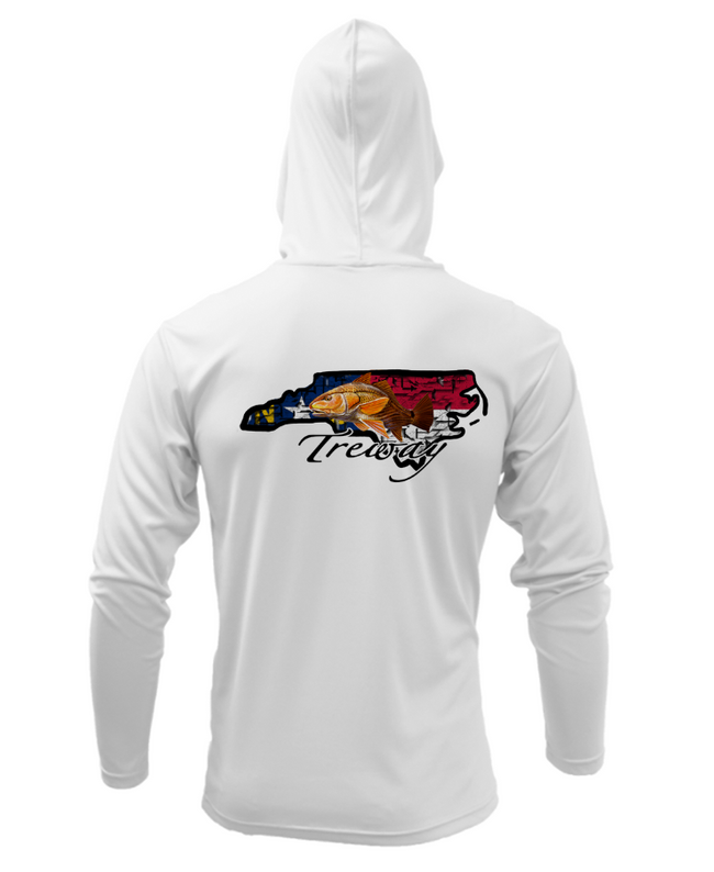 Treway Outdoors Redfish NC Performance Hooded Long Sleeve