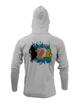 Treway Outdoors Conch Bahamas Flag Hooded Long Sleeve