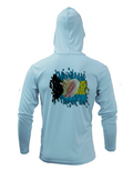 Treway Outdoors Conch Bahamas Flag Hooded Long Sleeve