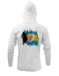 Treway Outdoors Conch Bahamas Flag Hooded Long Sleeve
