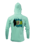 Treway Outdoors Conch Bahamas Flag Hooded Long Sleeve