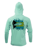 Treway Outdoors Bonefish Bahamas Flag Hooded Long Sleeve