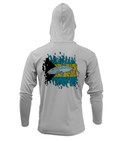 Treway Outdoors Bonefish Bahamas Flag Hooded Long Sleeve
