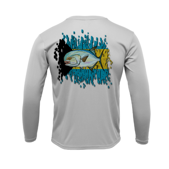 Treway Outdoors Permit Bahamas Flag Performance Long Sleeve