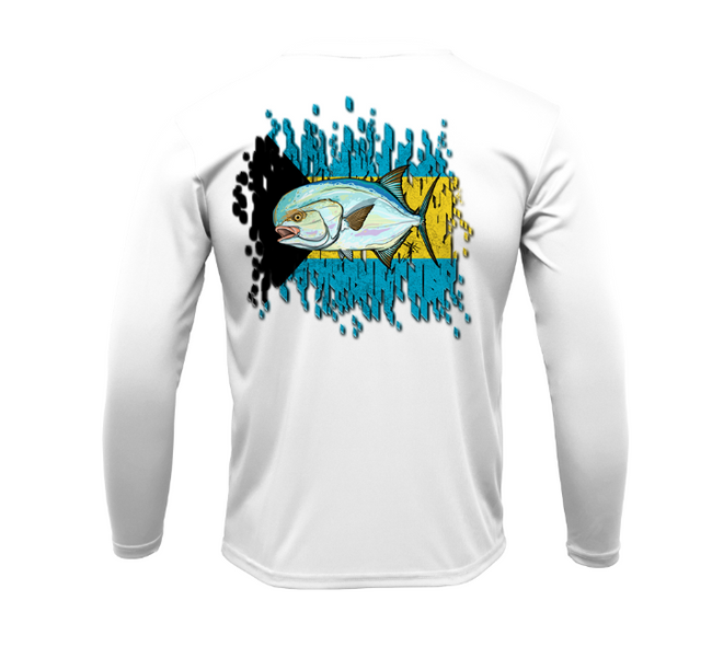 Treway Outdoors Permit Bahamas Flag Performance Long Sleeve