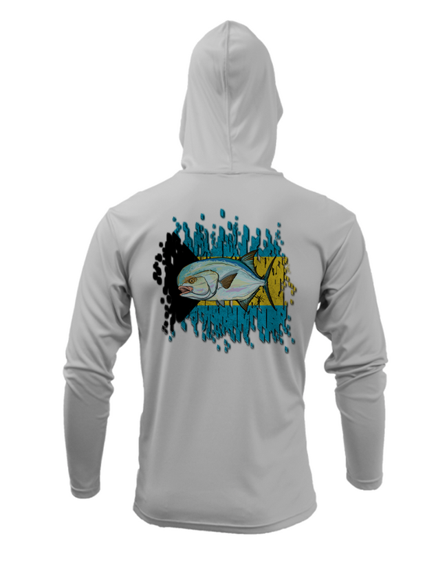 Treway Outdoors Permit Bahamas Flag Hooded Long Sleeve