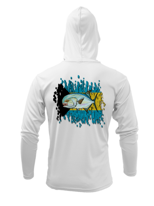 Treway Outdoors Permit Bahamas Flag Hooded Long Sleeve