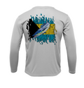 Treway Outdoors Wahoo Bahamas Flag Performance Long Sleeve