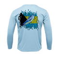 Treway Outdoors Wahoo Bahamas Flag Performance Long Sleeve