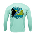 Treway Outdoors Wahoo Bahamas Flag Performance Long Sleeve