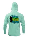 Treway Outdoors Mahi Bahamas Flag Hooded Long Sleeve