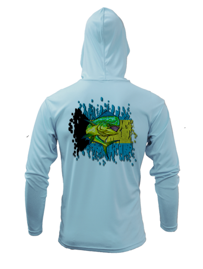 Treway Outdoors Mahi Bahamas Flag Hooded Long Sleeve